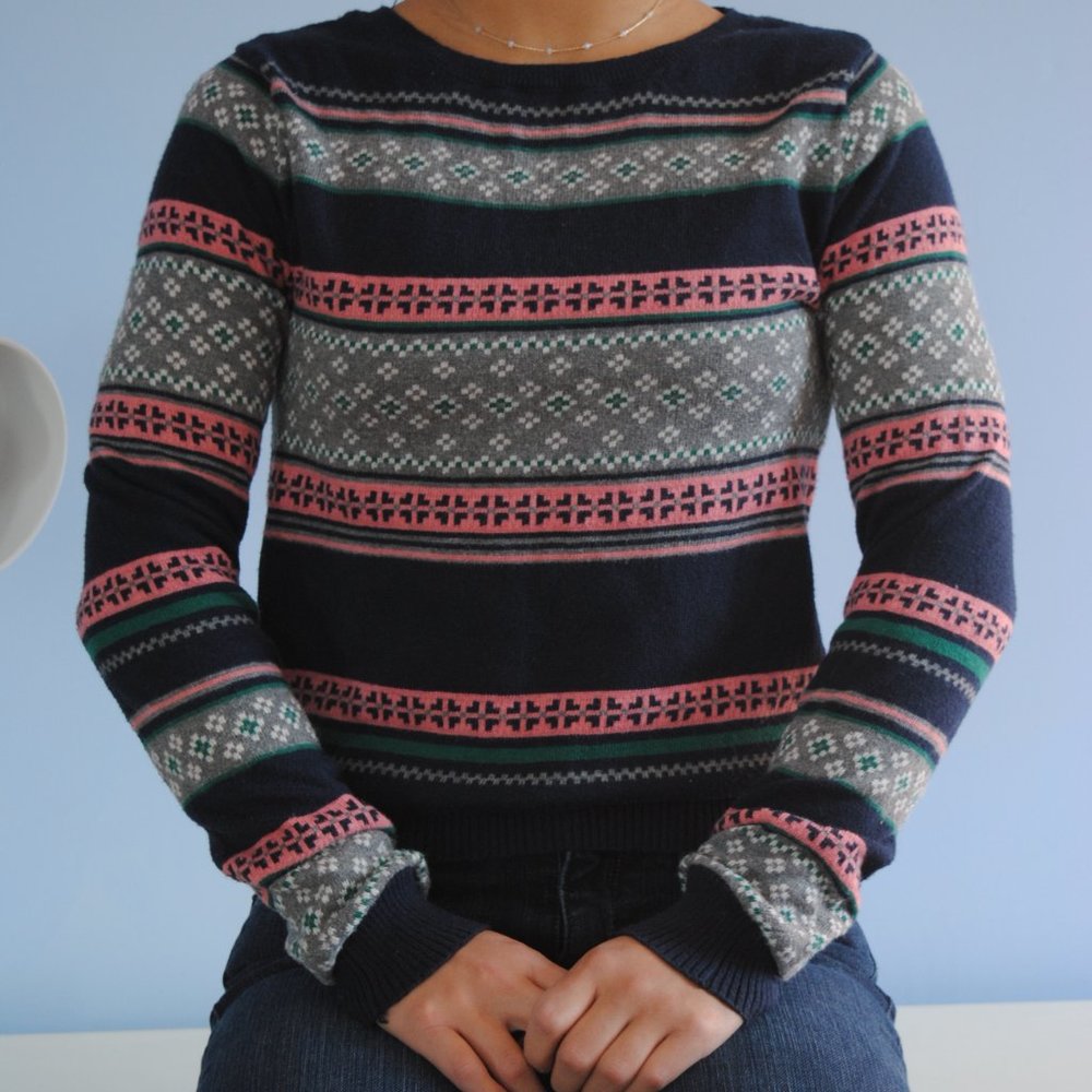 Prince & Fox Nordic Fair Isle Sweater, Size M
